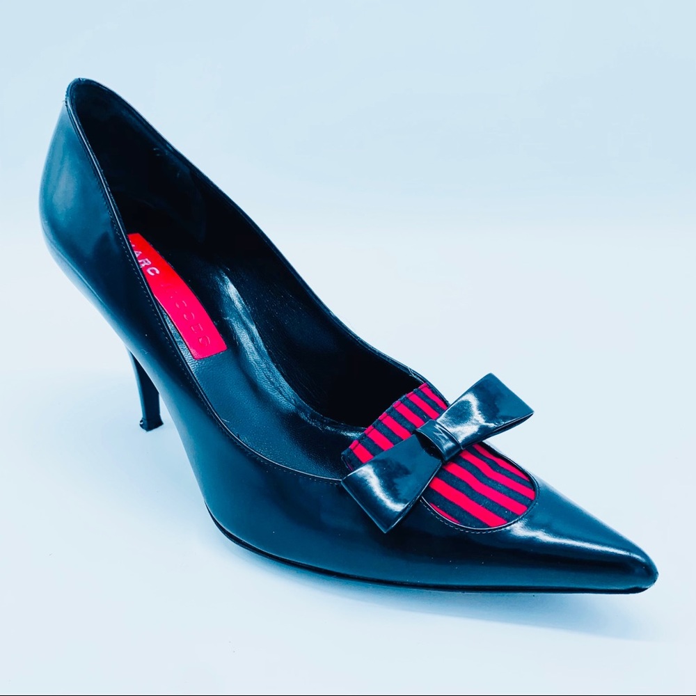 Marc Jacobs Black Red stiletto pumps heels SZ 9